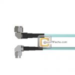 Low Loss Right Angle SMA Male to Right Angle N Male, 18 GHz, LL142 Coax and RoHS
