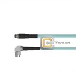Low Loss Right Angle SMA Male to SMA Female, 26.5 GHz, LL142 Coax and RoHS