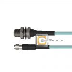 N Female Bulkhead to SMA Male, 18 GHz, OM-141 Coax and RoHS