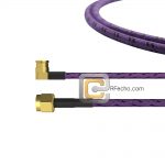 Right Angle SMP Female to SMA Male, 26.5 GHz, CompositeOM-086 Coax and RoHS