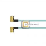 Right Angle SMP Female to Right Angle SMP Female, 26.5 GHz, OM-086 Coax and RoHS