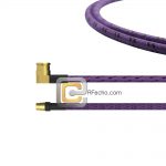 Right Angle SMP Female to Mini SMP Female, 26.5 GHz, CompositeOM-086 Coax and RoHS