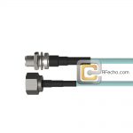 Low Loss N Male to TNC Female Bulkhead, 11 GHz, LL142 Coax and RoHS