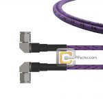 Low Loss Right Angle TNC Male to Right Angle TNC Male, 11 GHz, Composite OM-141FLEX Coax and RoHS