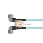 Low Loss Right Angle N Male to Right Angle N Male, 18 GHz, OM-141FLEX Coax and RoHS