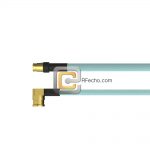 Right Angle SMP Female to Mini SMP Female, 26.5 GHz, OM-086 Coax and RoHS