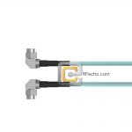 Low Loss Right Angle SMA Male to Right Angle SMA Male, 26.5 GHz, LL142 Coax and RoHS