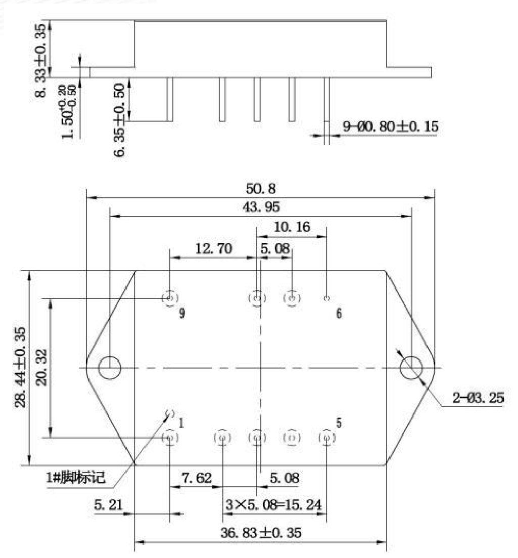 Technical figure: Pin 1 mark