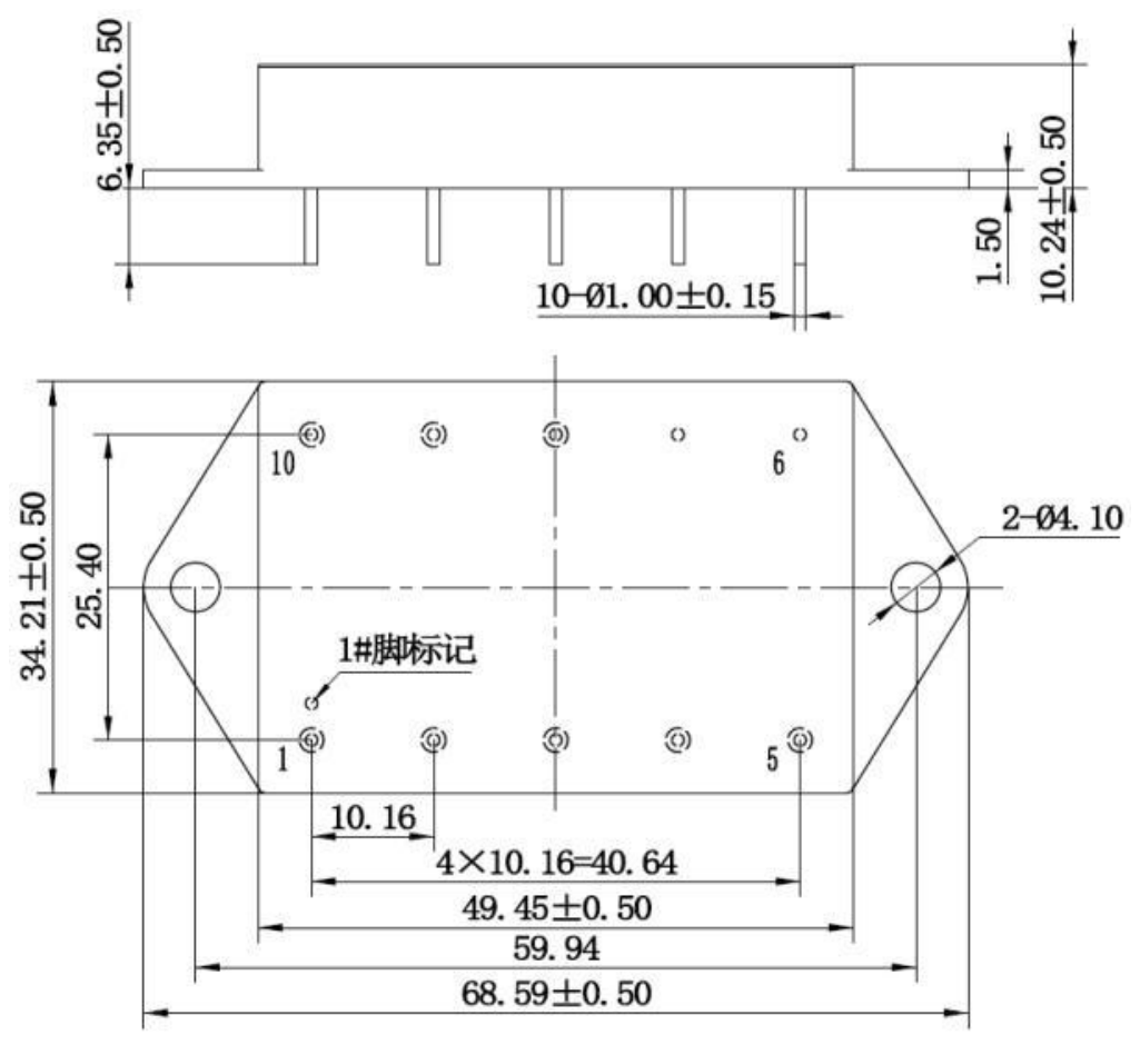 Technical figure: Pin 1 mark