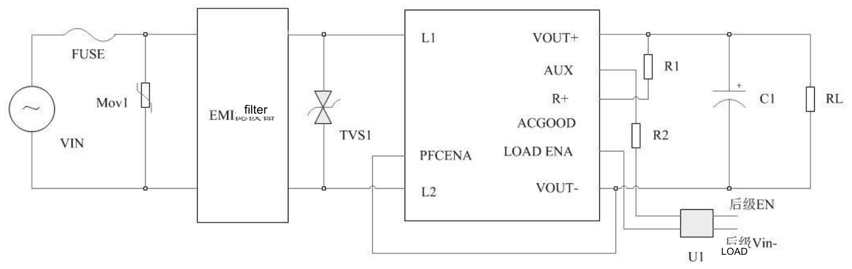Technical figure: Next-stage EN, Next-stage Vin−