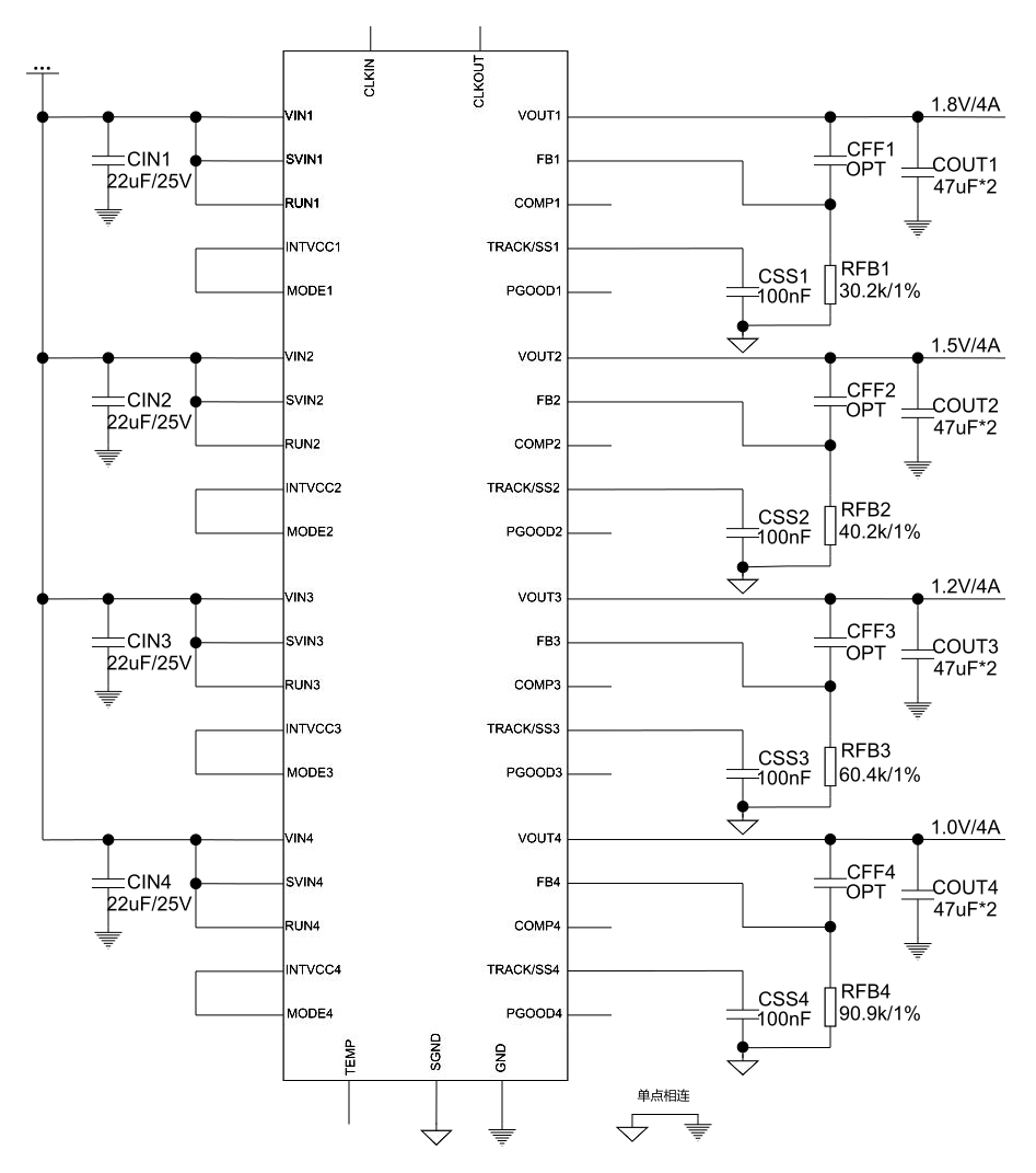 Technical figure: Single-point connection