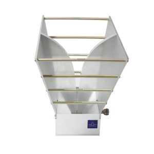 Broadband dual ridged horn antenna, frequency ranges from 0.8-8GHz, 10.5dBi Gain