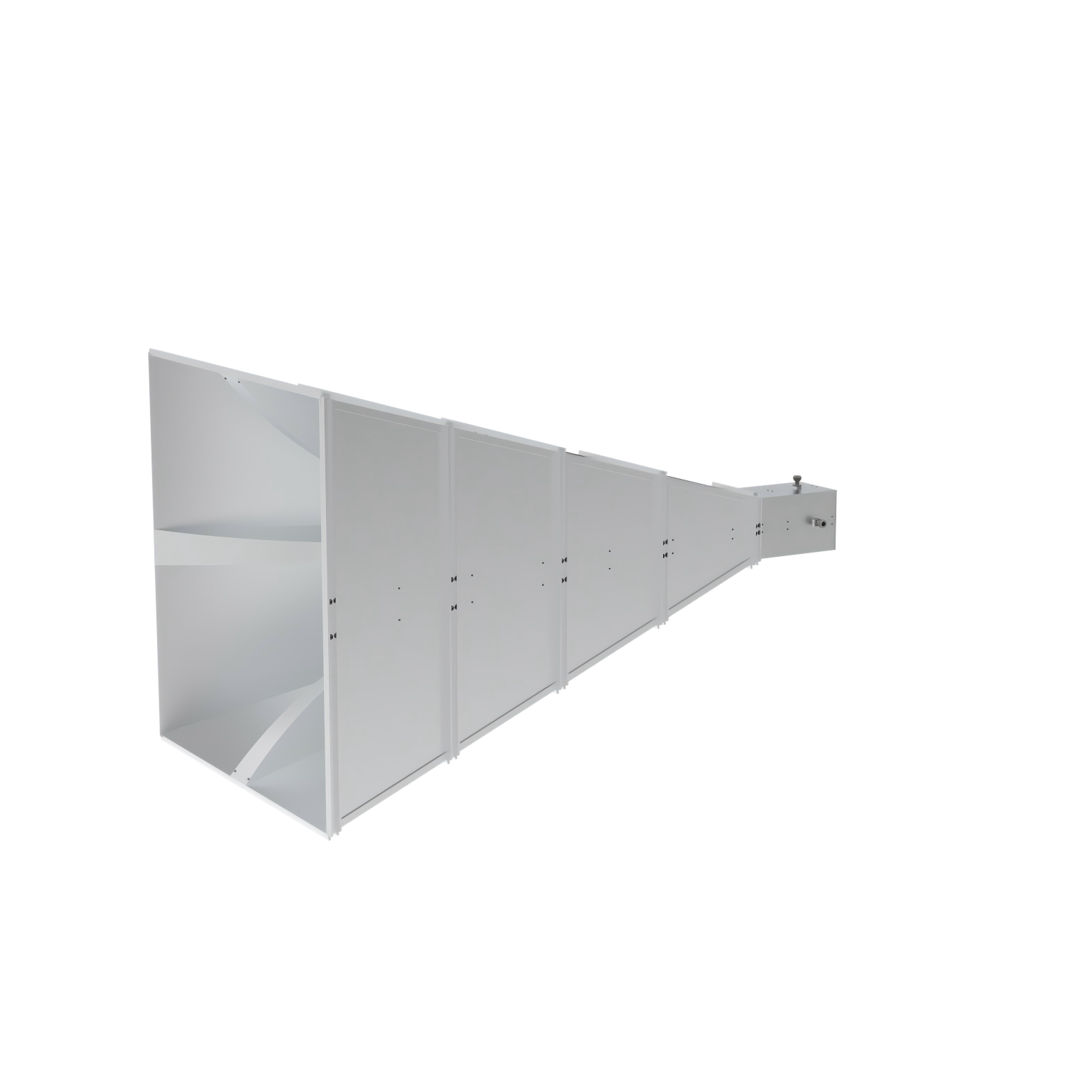 1 GHz to 2 GHz, 14 dBi to 17 dBi Gain, 30 dB Isolation, 2 SMA Connectors, Dual Polarized Horn Antenna ODPA-1020