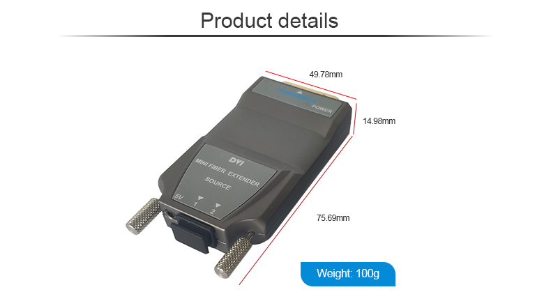 2 LC Port DVI Optic Fiber Transceiver For Optical Fiber Cable Extender-Outline