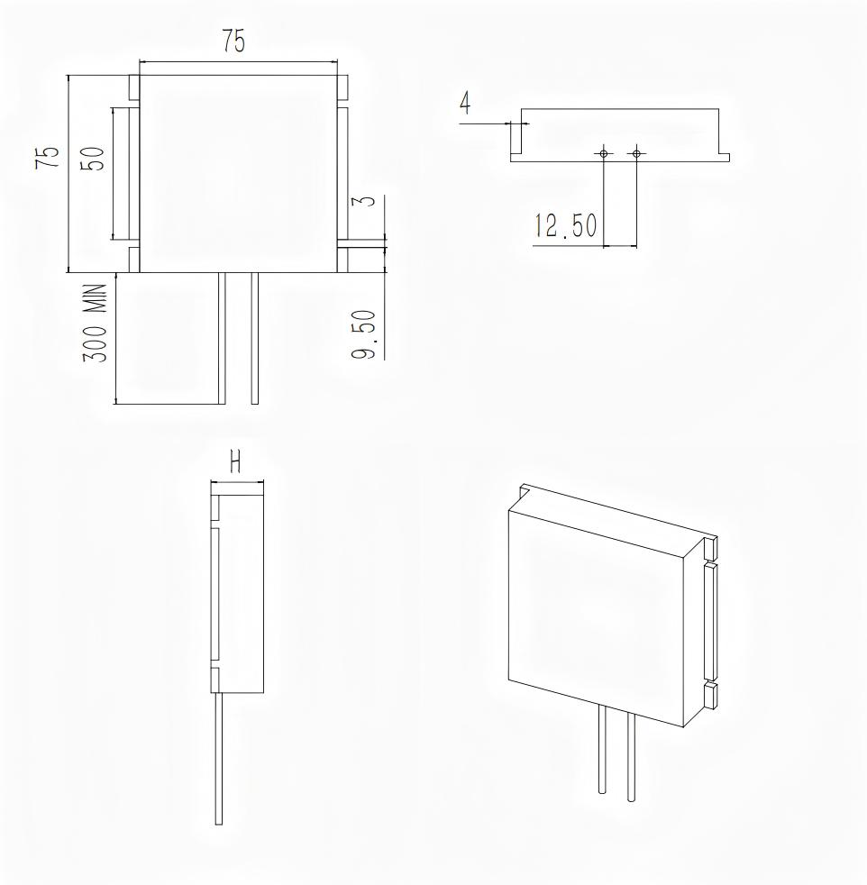 10 V / 800000 uF CAK36M High-Temperature (150degC) High-Energy Hybrid Tantalum Capacitor-Outline