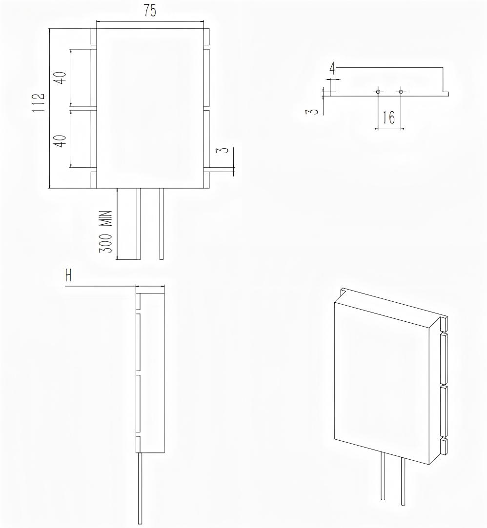 10 V / 1200000 uF CAK36M High-Temperature (150degC) High-Energy Hybrid Tantalum Capacitor-Outline