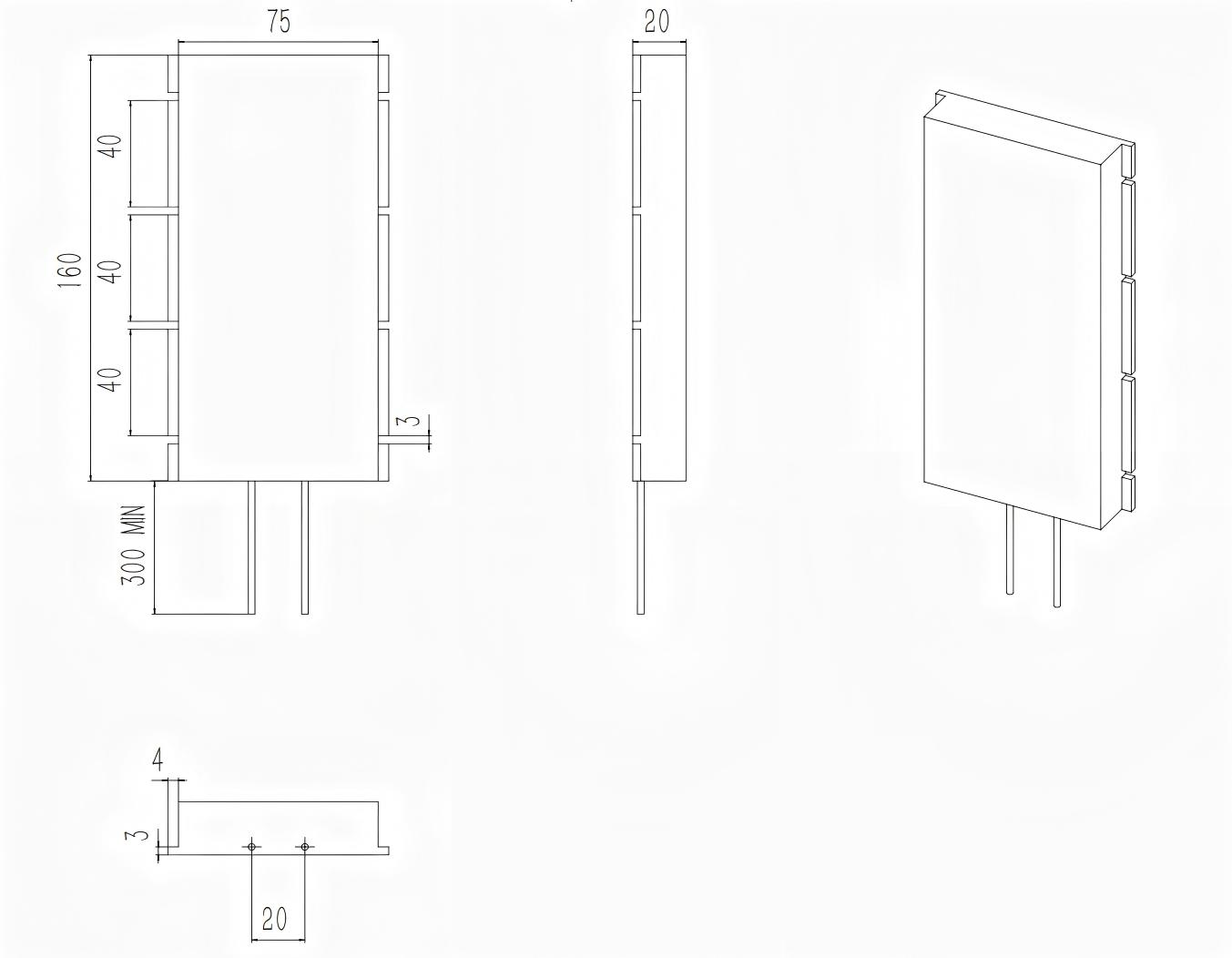 110 V / 48000 uF CAK36M High-Temperature (150degC) High-Energy Hybrid Tantalum Capacitor-Outline