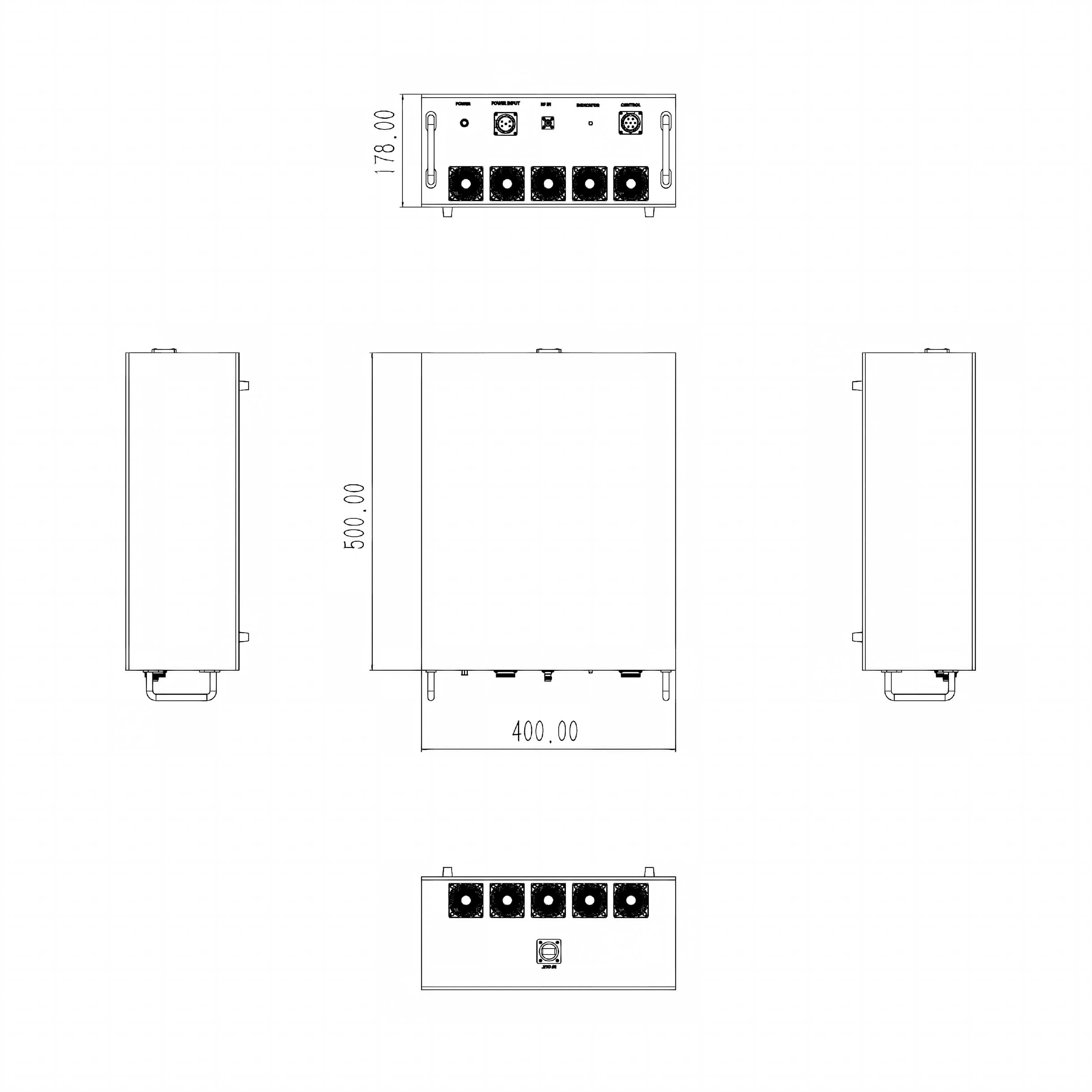 10.7-12.75Ghz 400W Ku-Band BUC (DOWN)-Outline
