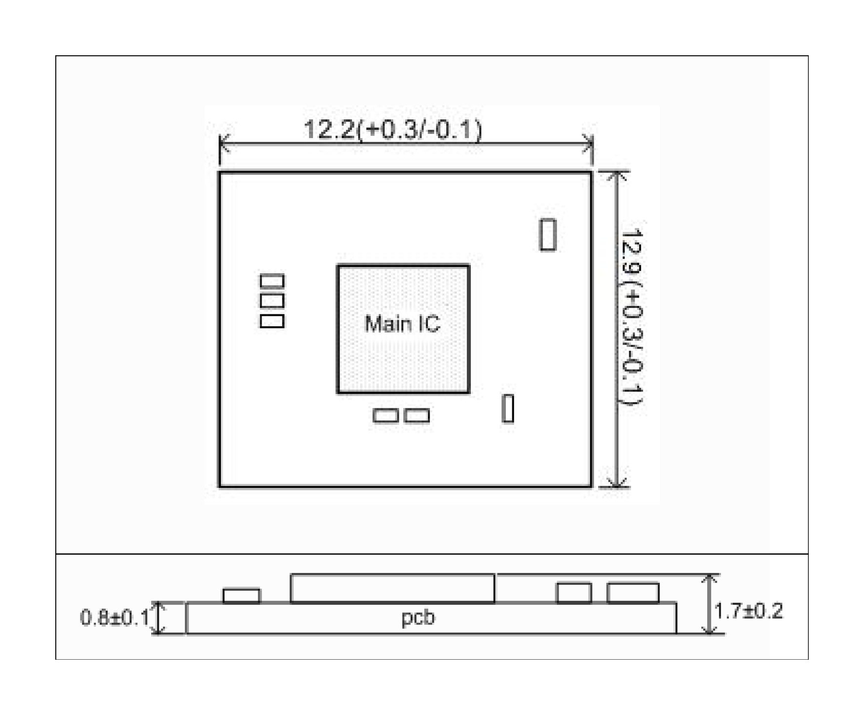 433Mbps USB2.0 Wi-Fi 5 Module 6111E-UC-Outline