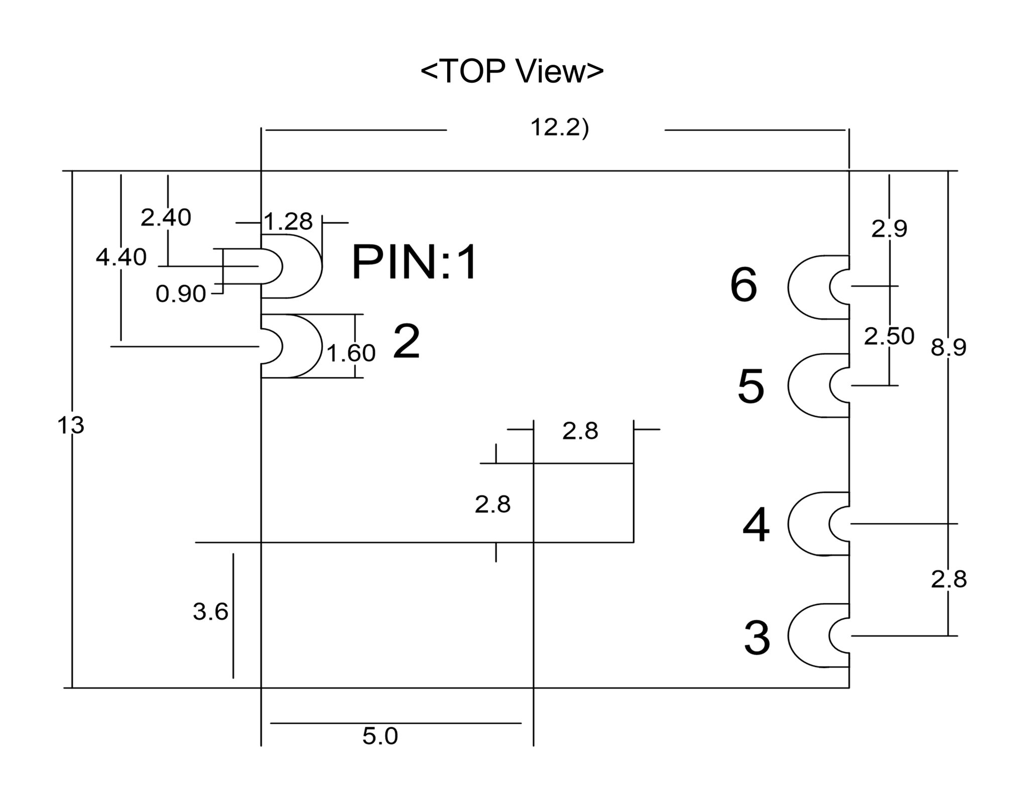 150Mbps USB2.0 Wi-Fi 4 Module 6188E-UF-VC-Outline
