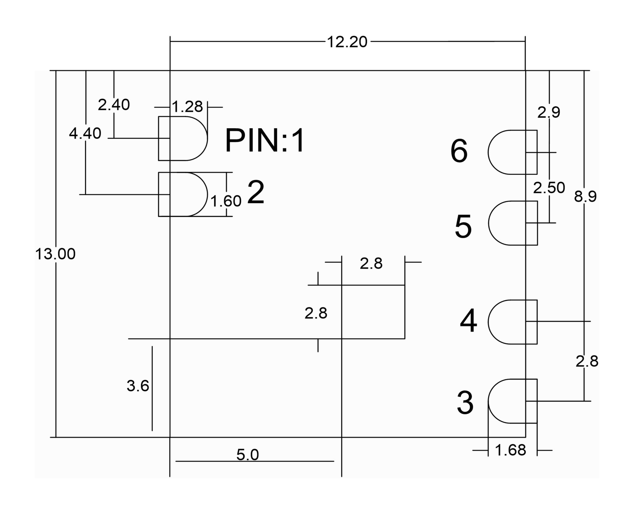 150Mbps USB2.0 Wi-Fi 4 Module 6188E-UF-VC-Outline