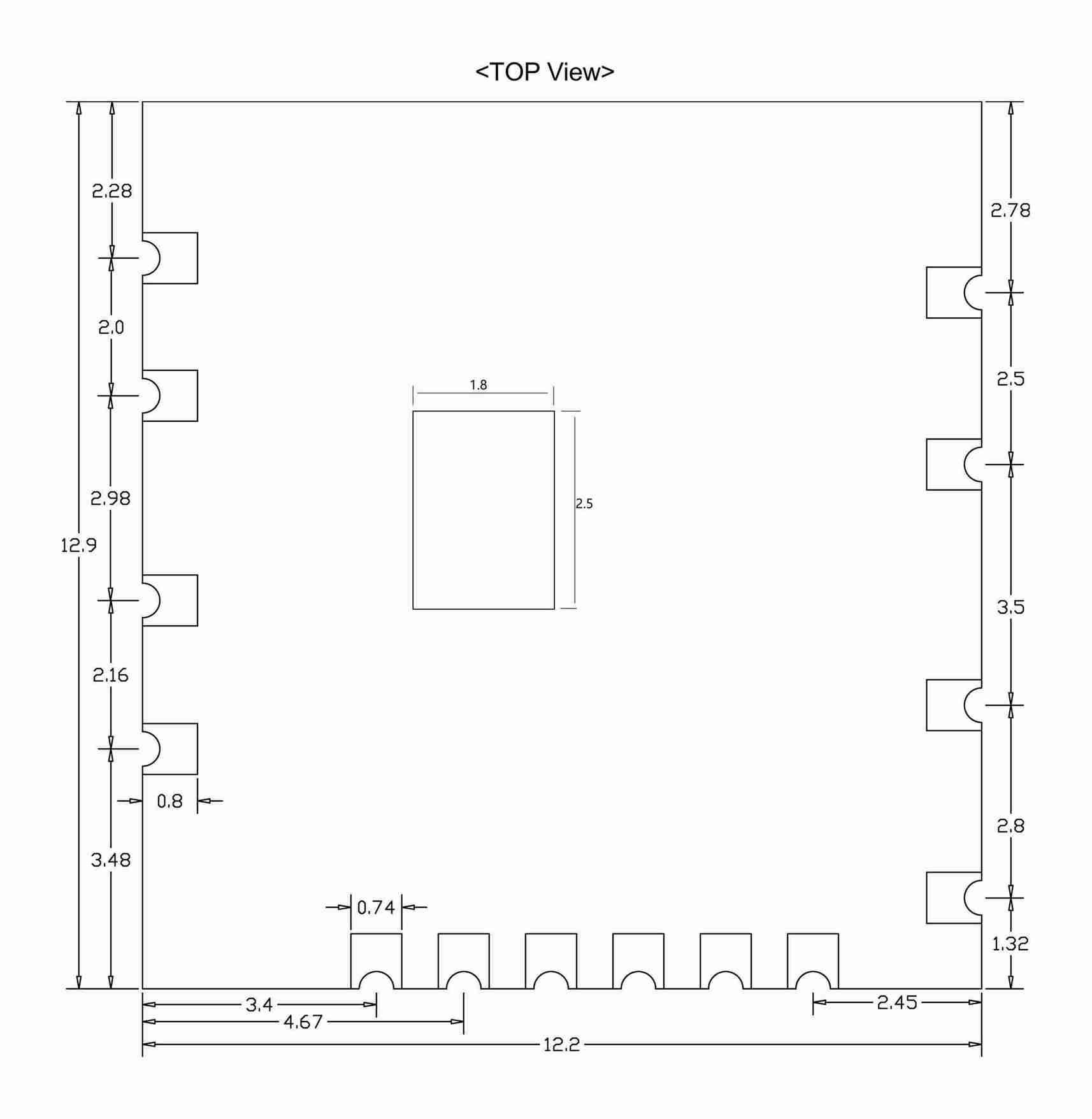 433Mbps USB2.0/USB2.0 Wi-Fi 5 Module 6221E-UUC-Outline