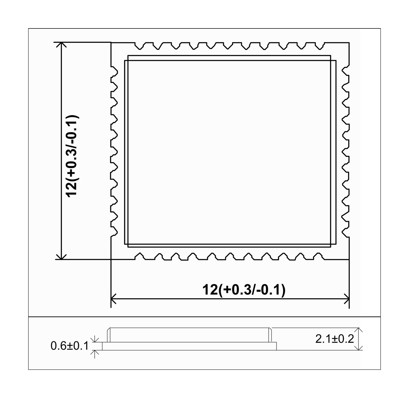 150Mbps SDIO2.0/Uart Wi-Fi 4 Module 6223A-SRD-Outline