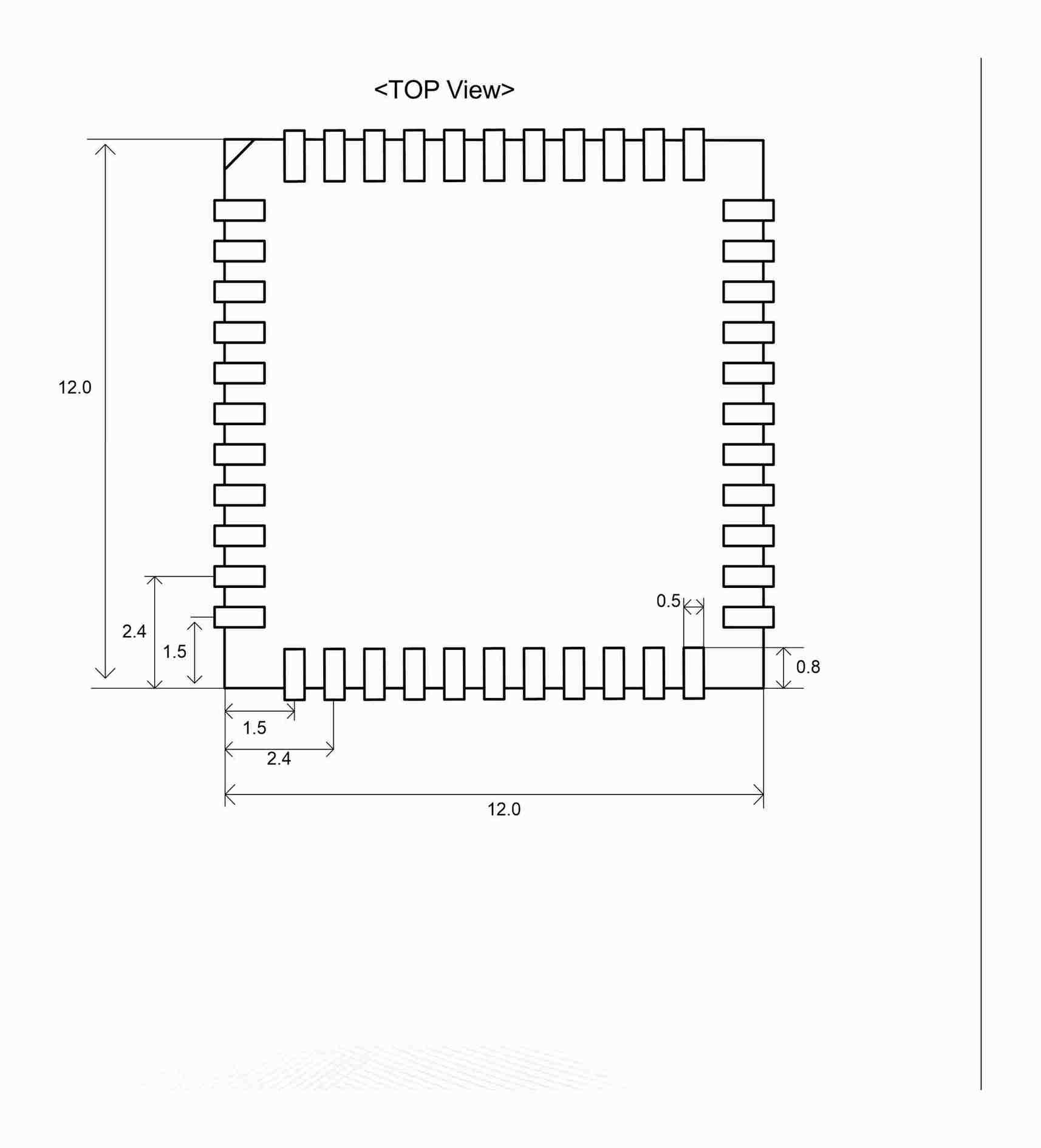 150Mbps SDIO2.0/Uart Wi-Fi 4 Module 6233A-SRB-Outline