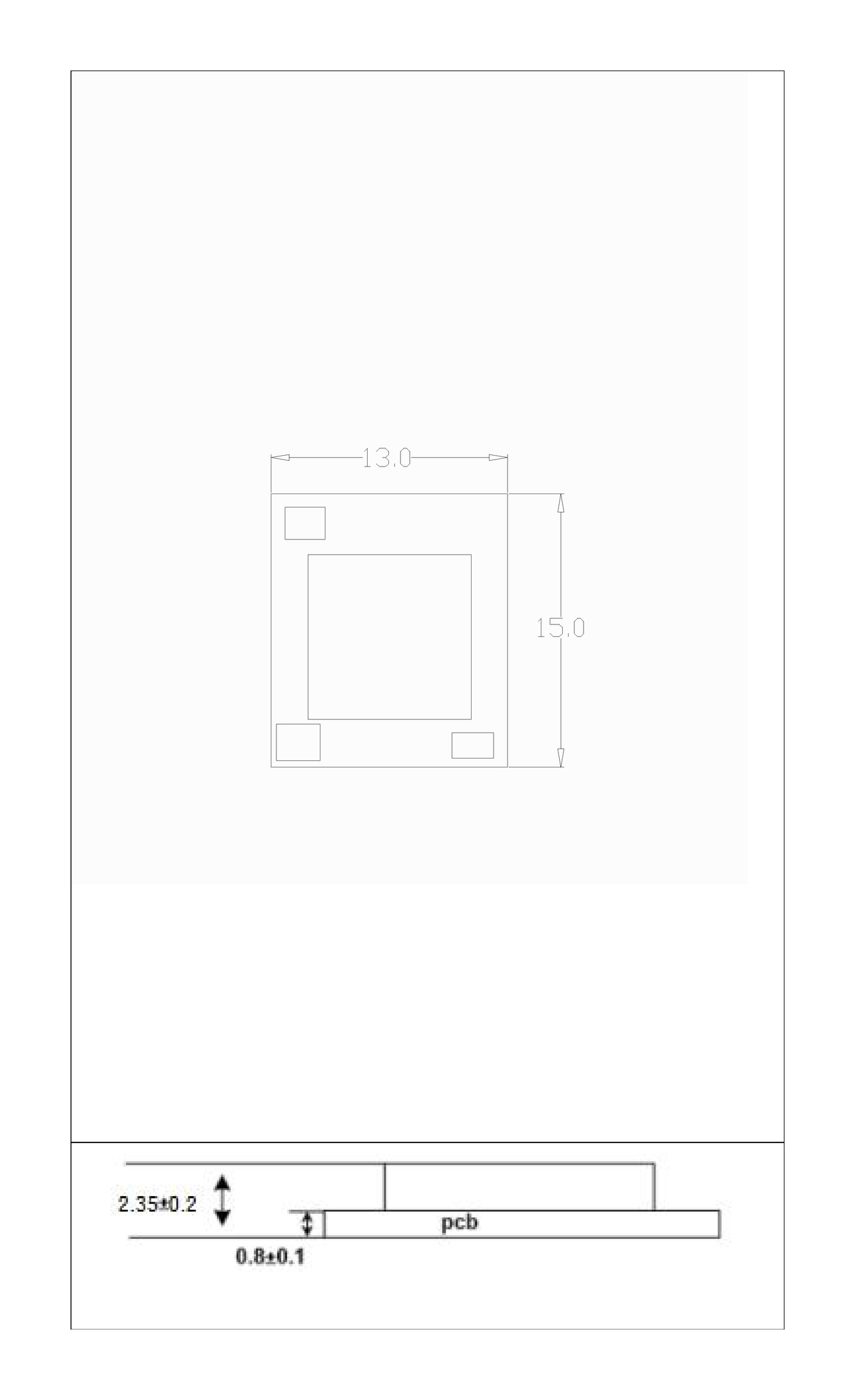 1200Mbps PCIe/Uart Wi-Fi 6 Module 6252B-PR-Outline
