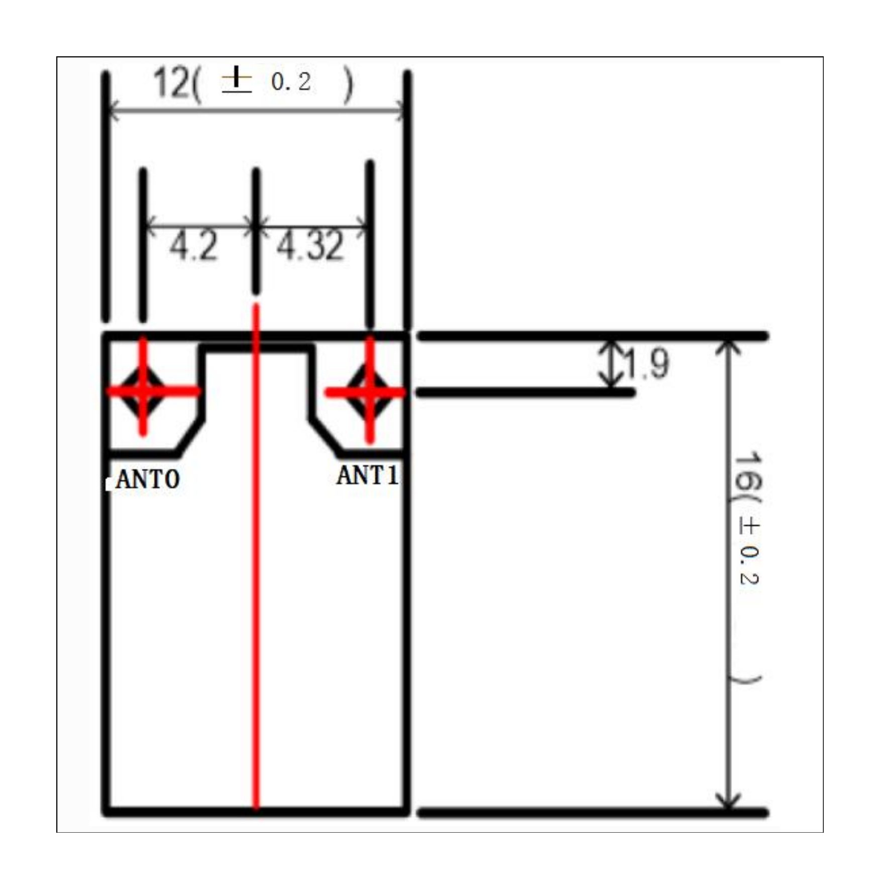 1200Mbps PCIe/USB Wi-Fi 6 Module 6252C-PUB-CG-Outline