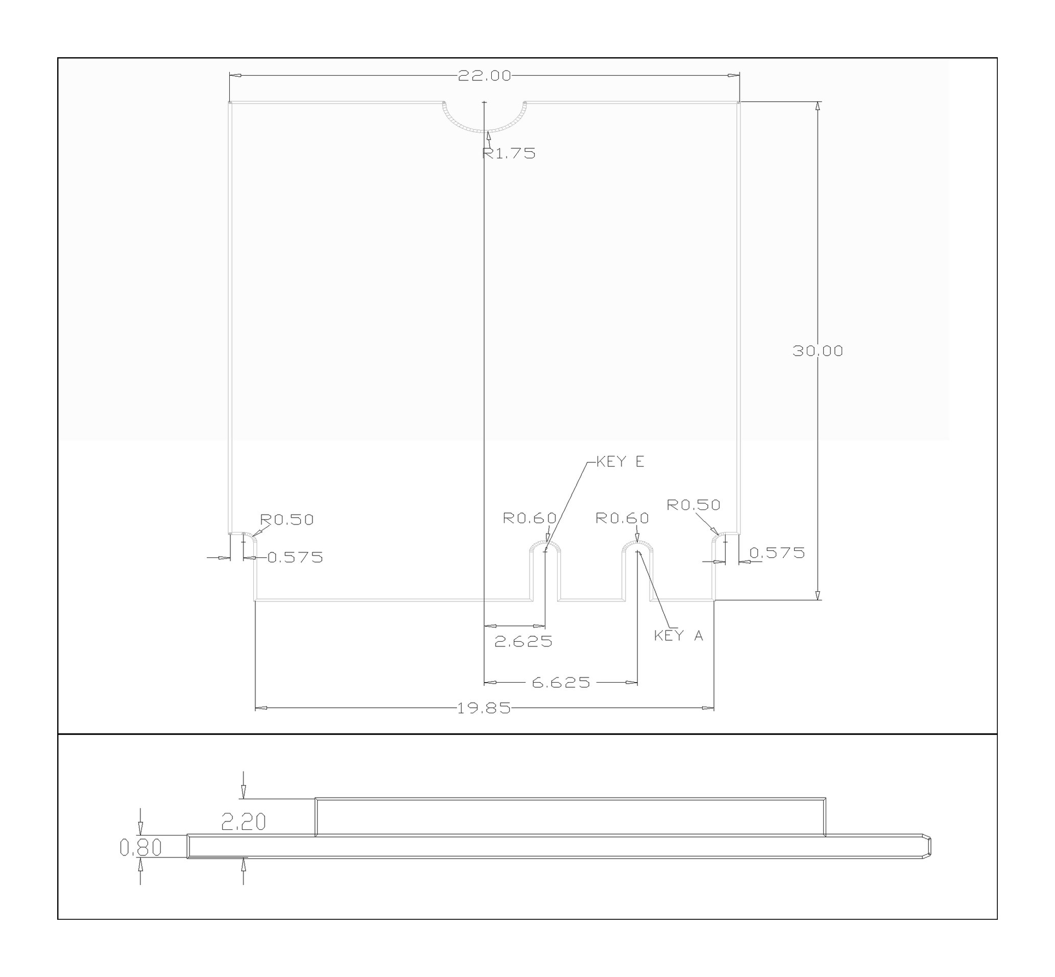 2402Mbps PCIe/USB Wi-Fi 6 Module 6252M-PUC-CG-Outline