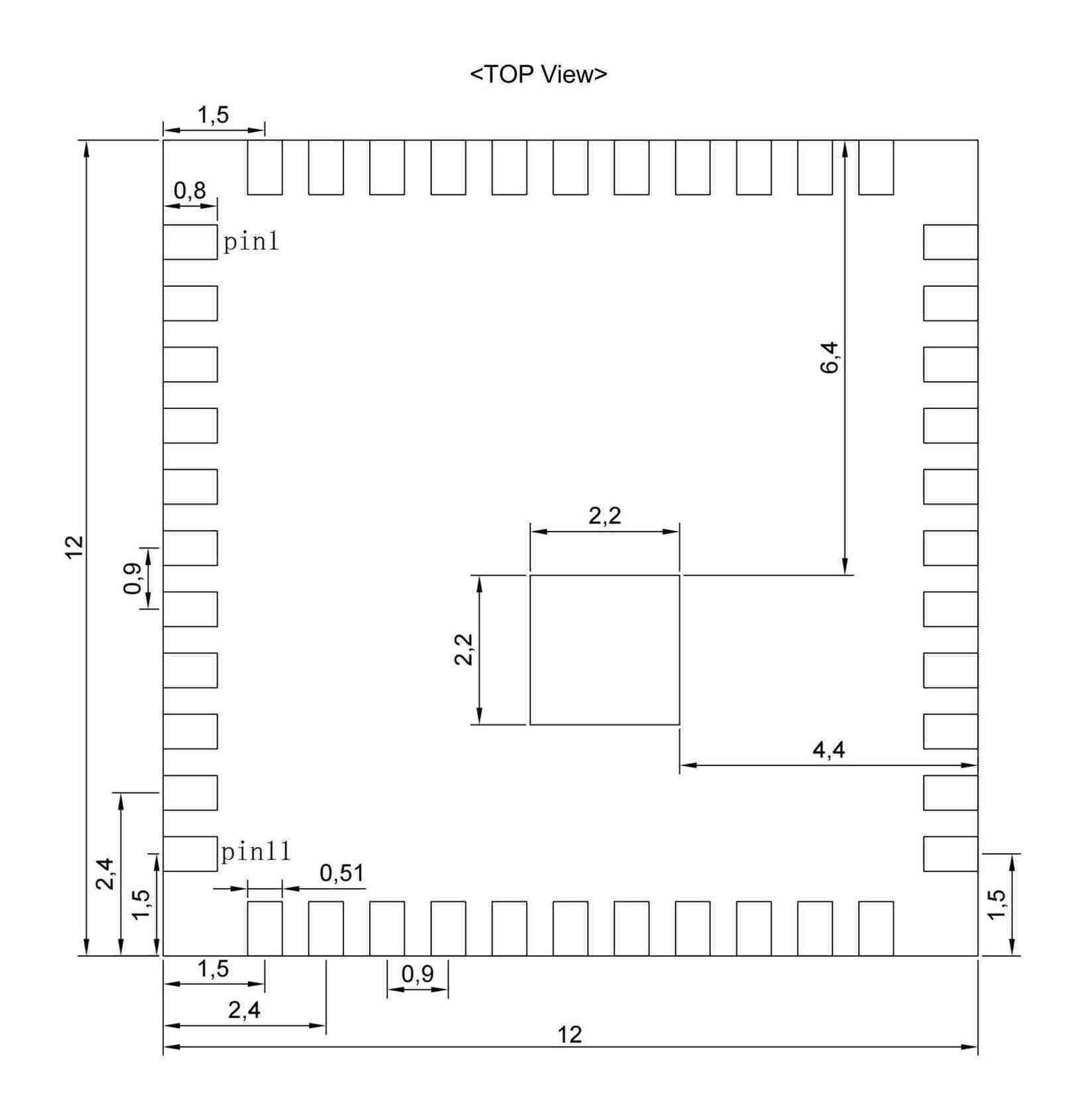 150Mbps SDIO2.0 Wi-Fi 4 Module F89FTSM13-W3-Outline