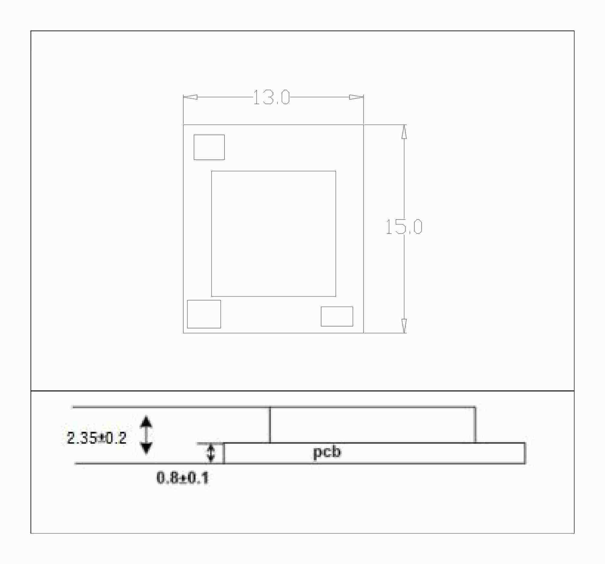 1200Mbps PCIE/UART Wi-Fi 6 Module N280B-PRX-Outline