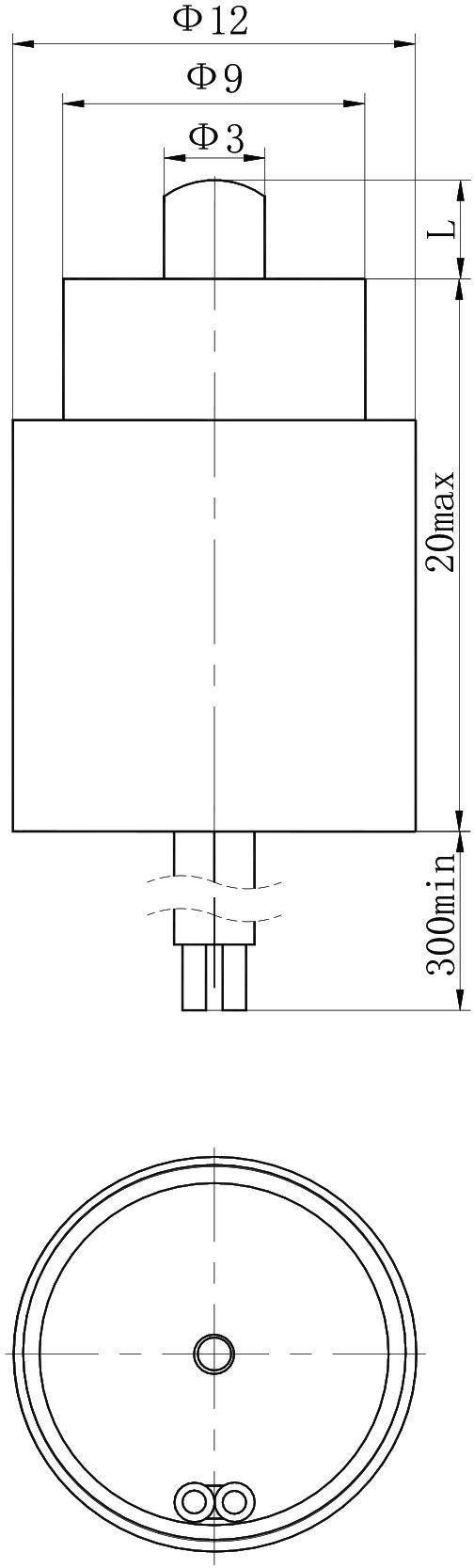OCT-T02 Solenoid Pin Puller – 28VDC, ≥2mm stroke-Outline