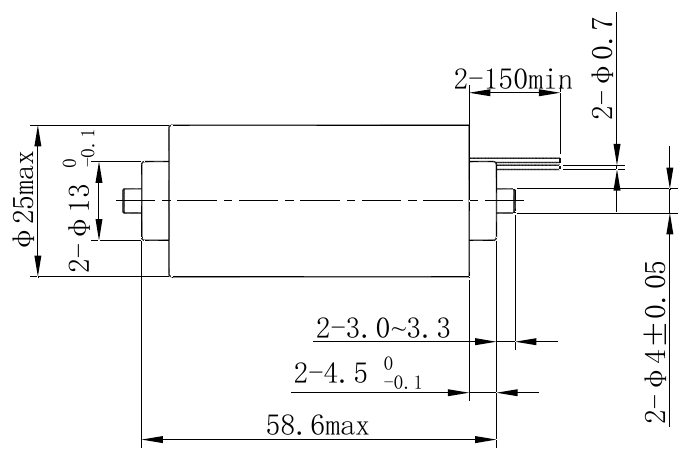 OL-6241 Dual-Side Solenoid Pin Puller – 10N, 3mm stroke-Outline