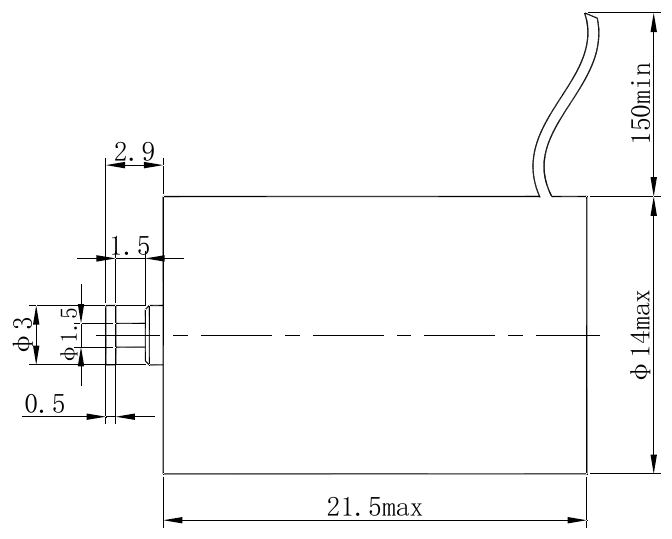 OL-6262 Solenoid Pin Puller – 0.1N, 2.8mm stroke-Outline