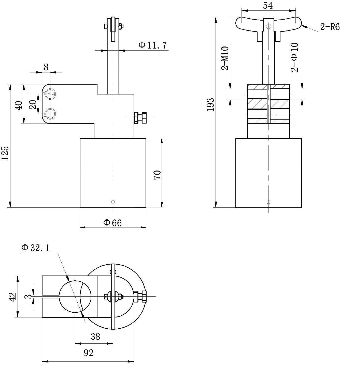 OL6112 DC Solenoid – 24VDC, 3.5kg, 16.4mm stroke-Outline