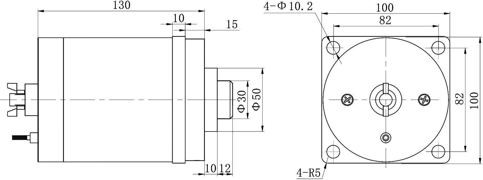 OL6154 DC Solenoid with Status Detection – 26VDC, ≥36kg, 12mm stroke-Outline