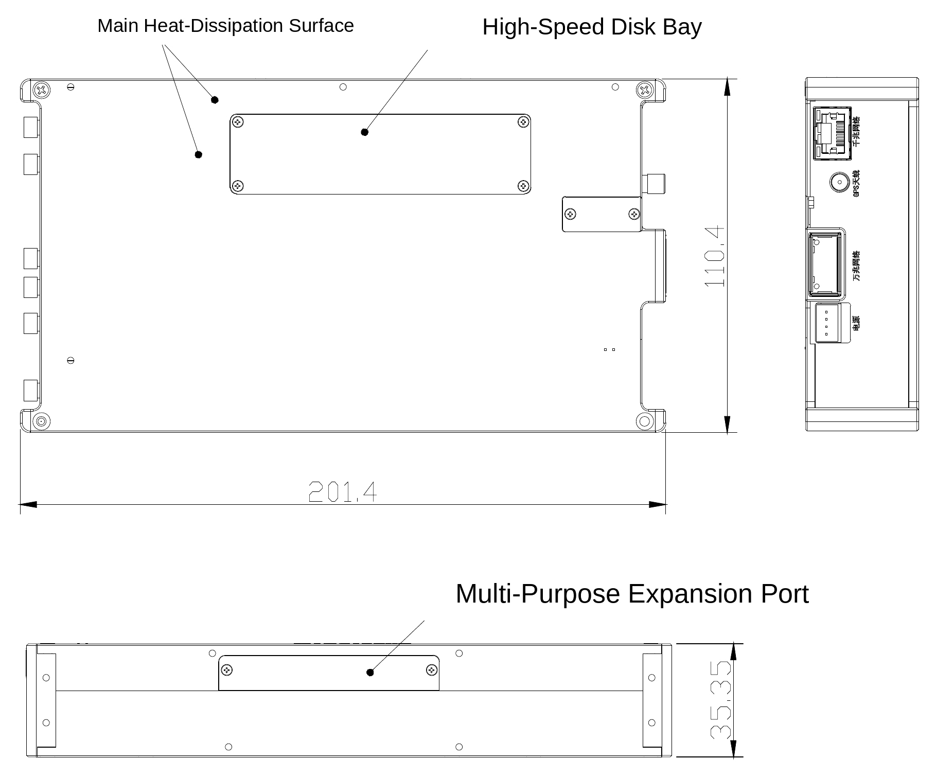 100 kHz to 40 GHz, 320 MHz Real-Time Bandwidth Digital RF Receiver Module – OZY02-BH-ML-Outline