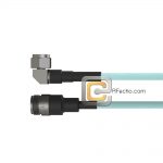 Low Loss Right Angle N Male to N Female, 18 GHz, LL335i Coax and RoHS