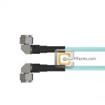 Low Loss Right Angle N Male to Right Angle N Male, 18 GHz, LL335i Coax and RoHS
