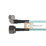 Low Loss Right Angle N Male to N Male, 18 GHz, LL335i Coax and RoHS