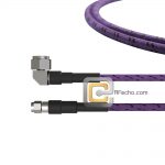 Low Loss Right Angle N Male to SMA Male, 18 GHz, Composite LL335i Coax and RoHS