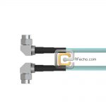 Low Loss Right Angle SMA Male to Right Angle SMA Male, 18 GHz, LL335i Coax and RoHS