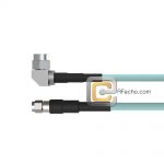 Low Loss SMA Male to Right Angle SMA Male, 18 GHz, LL335i Coax and RoHS