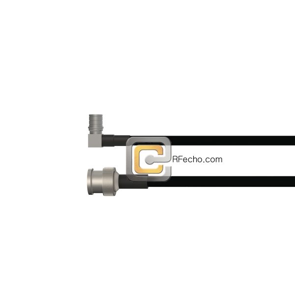 BNC Male to Right Angle QMA Male LMR-240 Coax and RoHS F047-221S0-311R0-40-N BNC Male to Right Angle QMA Male LMR-240 Coax and RoHS F047-221S0-311R0-40-N