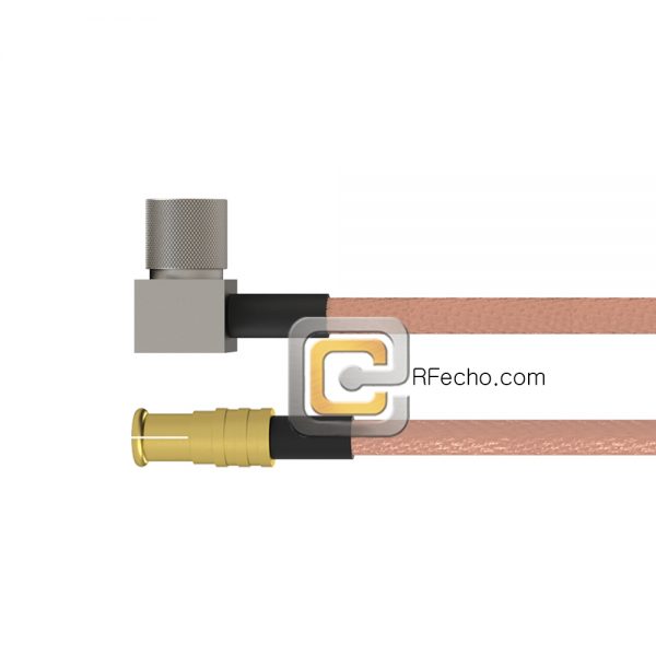 Right Angle 10-32 Male to MCX Plug RG-316 Coax and RoHS F065-121R0-251S0-20-N Right Angle 10-32 Male to MCX Plug RG-316 Coax and RoHS F065-121R0-251S0-20-N