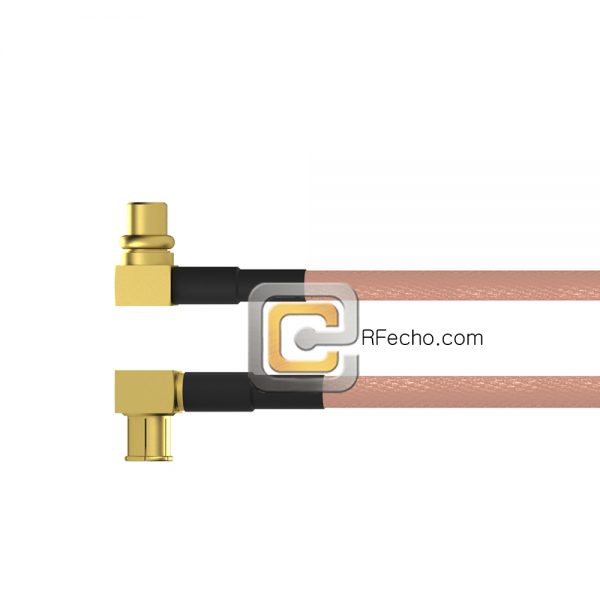 Right Angle MMCX Plug to Right Angle MCX Plug RG-316 Coax and RoHS F065-271R0-251R0-30-N Right Angle MMCX Plug to Right Angle MCX Plug RG-316 Coax and RoHS F065-271R0-251R0-30-N
