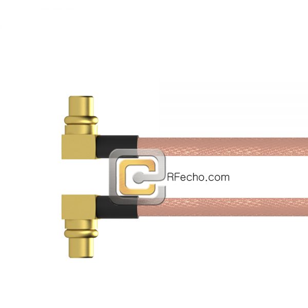 Right Angle MMCX Plug to Right Angle MMCX Plug RG-316 Coax and RoHS F065-271R0-271R0-30-N Right Angle MMCX Plug to Right Angle MMCX Plug RG-316 Coax and RoHS F065-271R0-271R0-30-N
