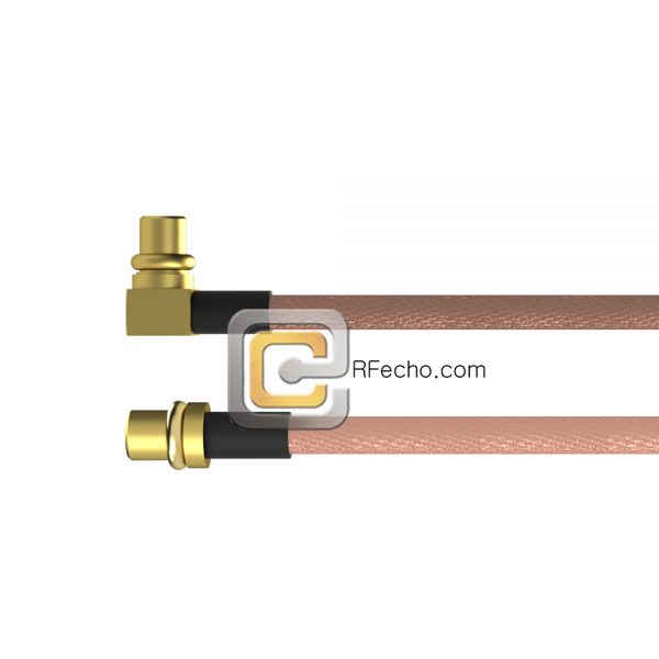 Right Angle MMCX Plug to MMCX Plug RG-316 Coax and RoHS F065-271R0-271S0-30-N Right Angle MMCX Plug to MMCX Plug RG-316 Coax and RoHS F065-271R0-271S0-30-N